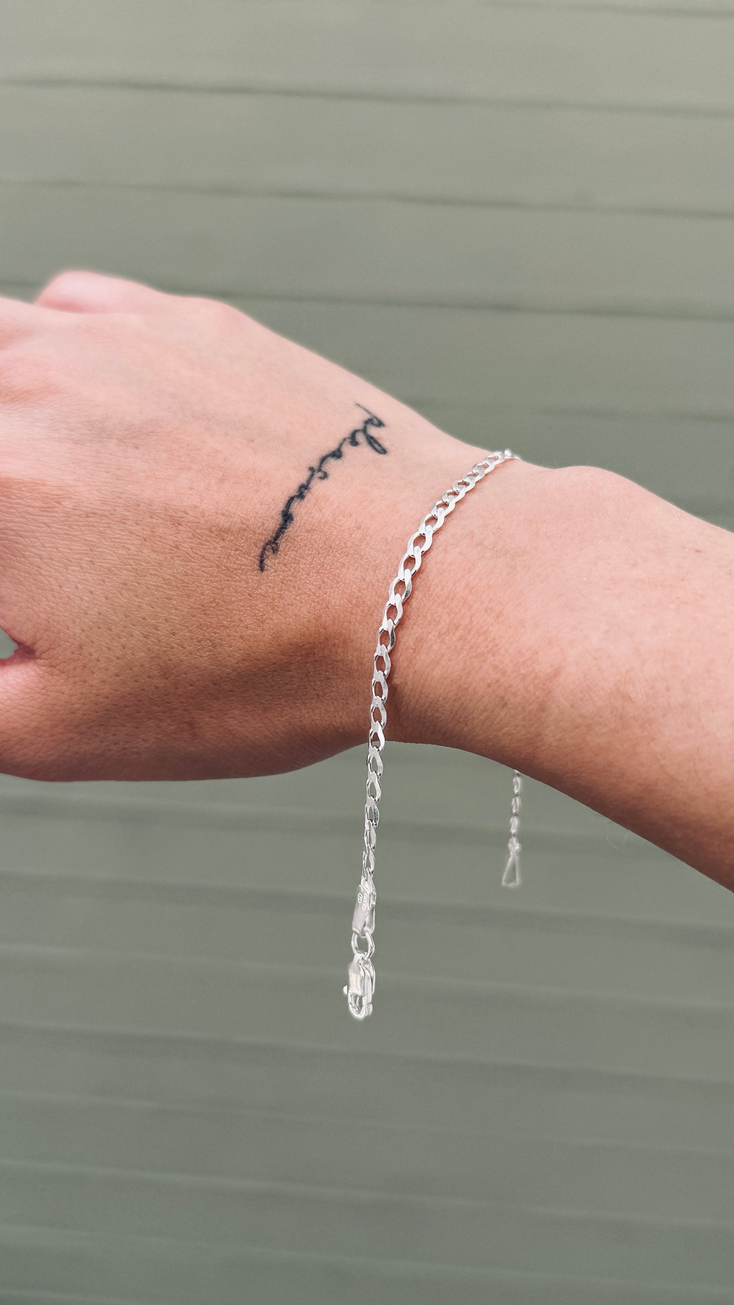 Pulsera Eslabón Redondo Plata