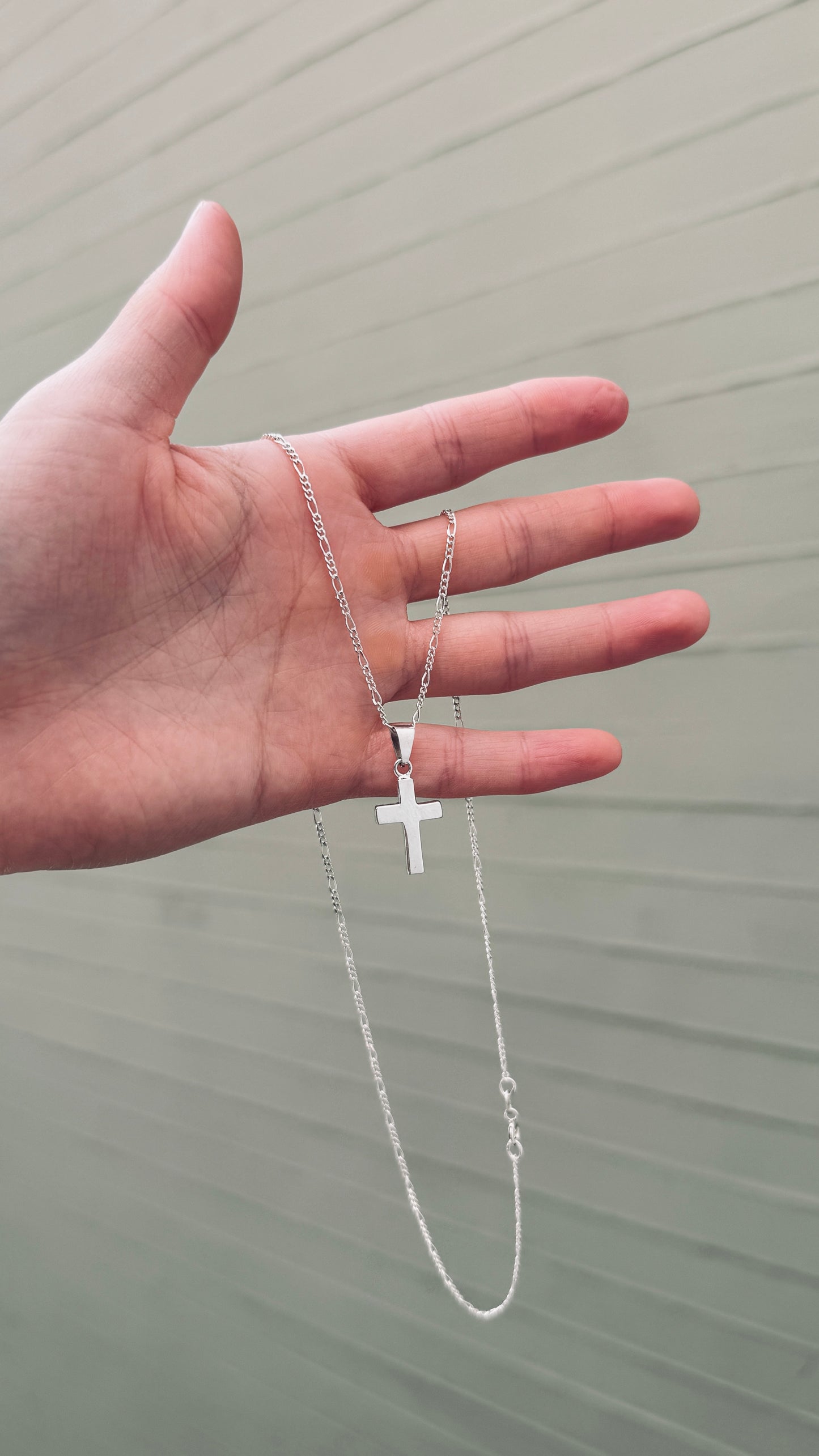 Collar Cruz Mini Plata