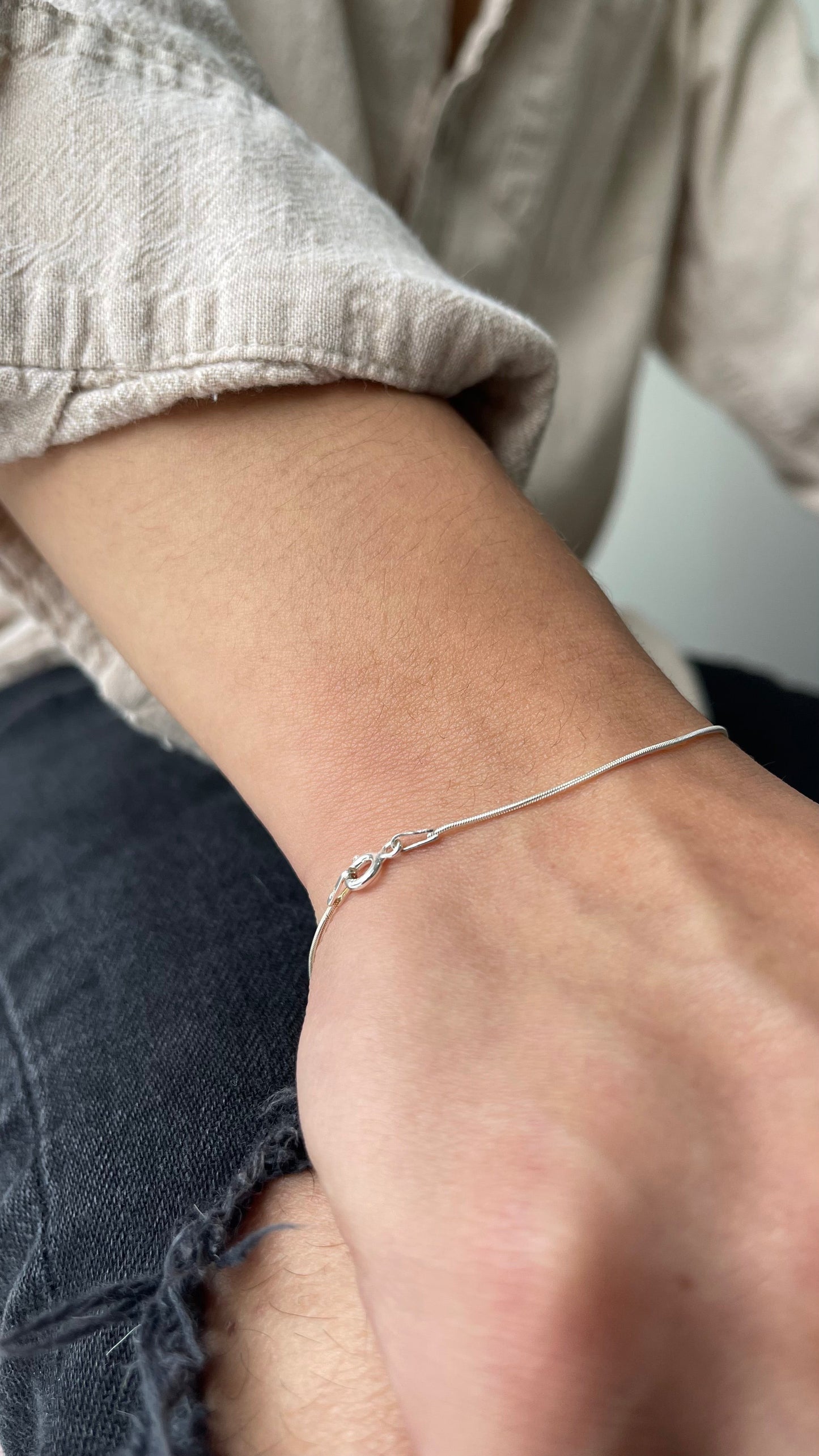 Pulsera Cola de Ratón Plata