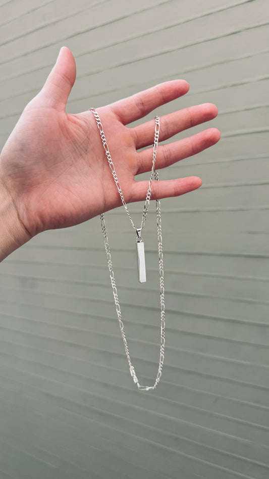 Collar Rectángulo Plata