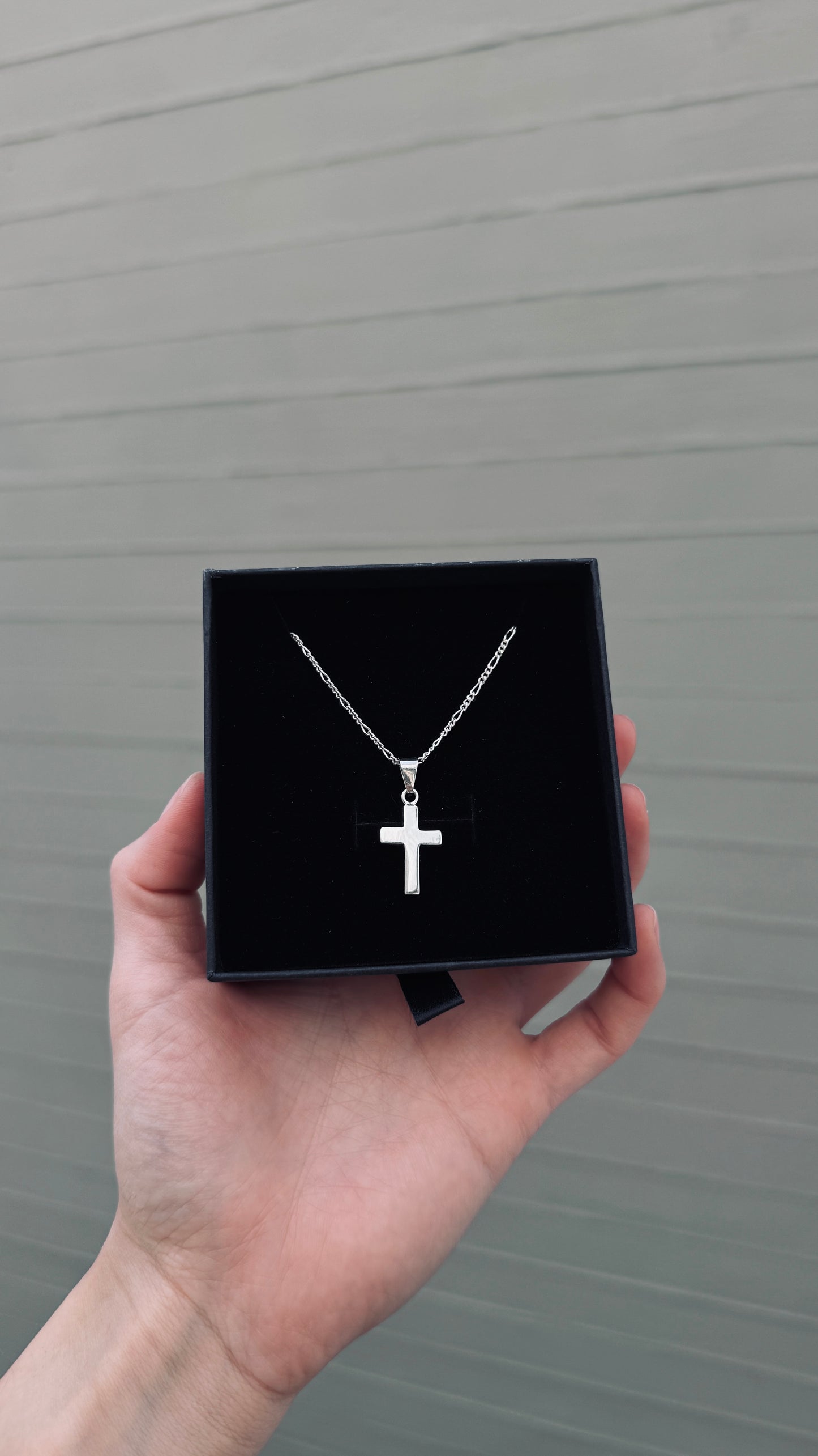 Collar Cruz Mini Plata